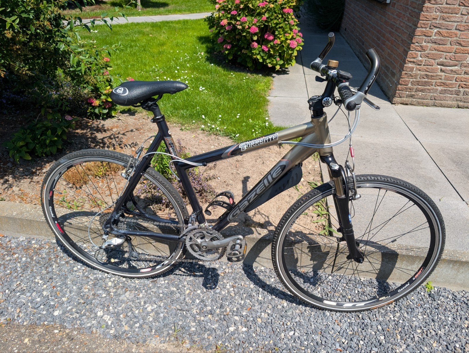 Gazelle Torrente Hybride Fiets - Goede Staat dames, Ophalen, 28 inch, Gebruikt, Velgrem