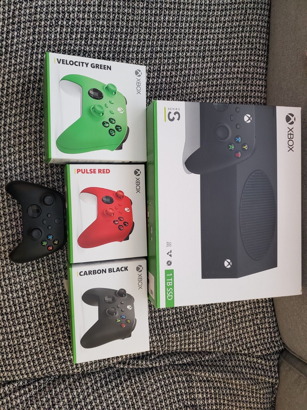 Xbox Series S 1 TB met 4 controllers, Spelcomputers en Games, Ophalen of Verzenden, Zo goed als nieuw, Xbox Series S