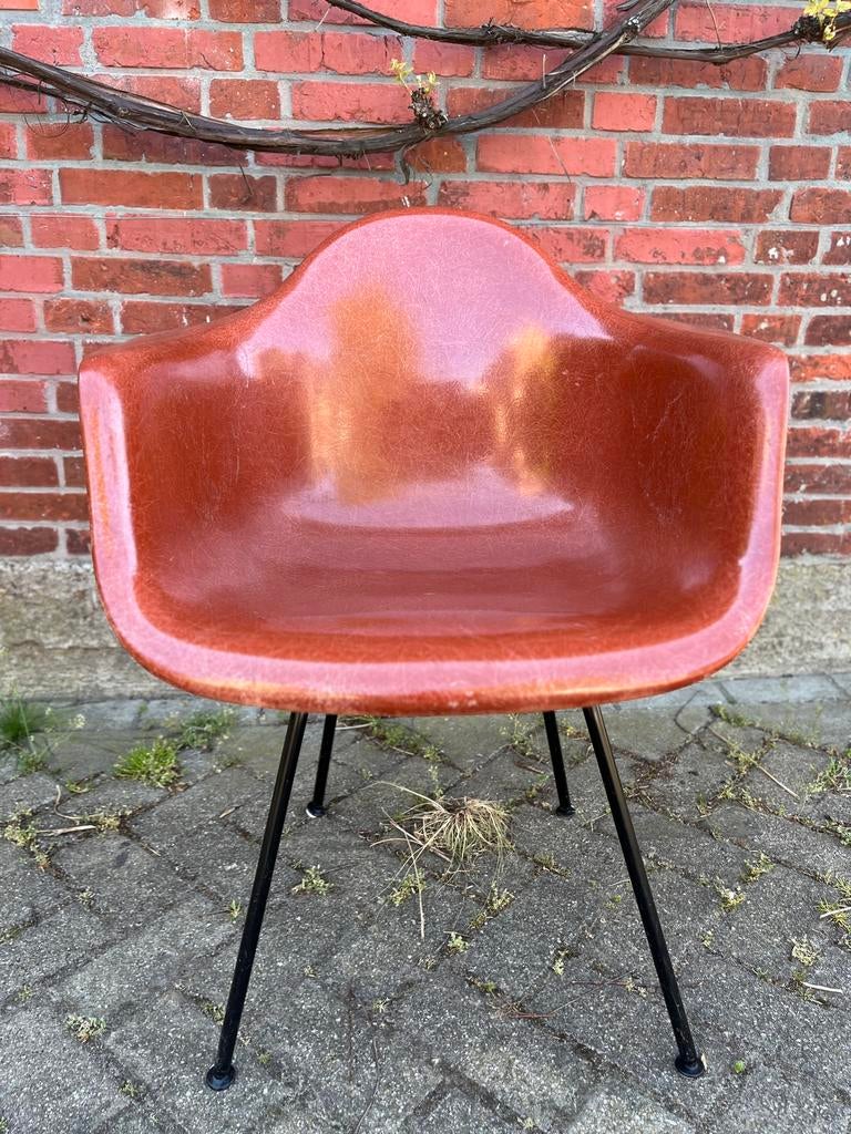 Terracotta Armchair design Eames glasvezel Herman Miller, Ophalen of Verzenden, Zo goed als nieuw, Eén