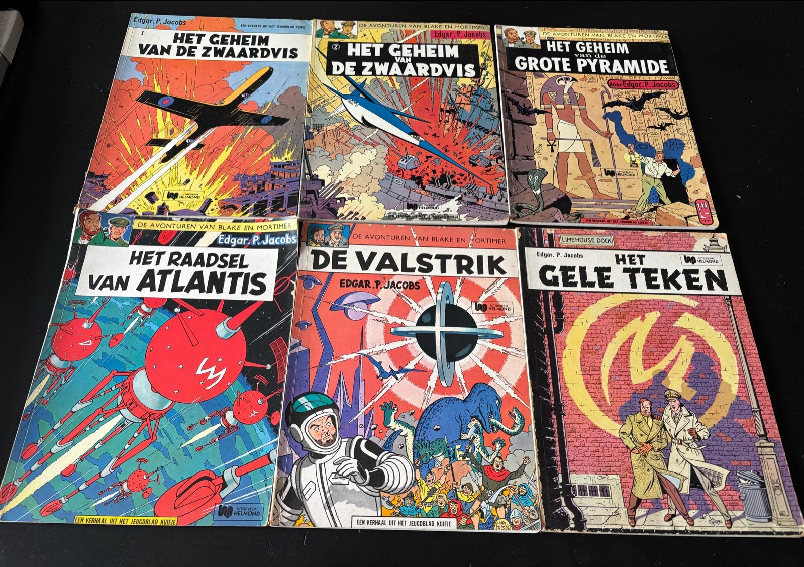 Blake en Mortimer stripboeken - 6 delen in goede staat, Boeken, Meerdere stripboeken, Ophalen of Verzenden, Gelezen