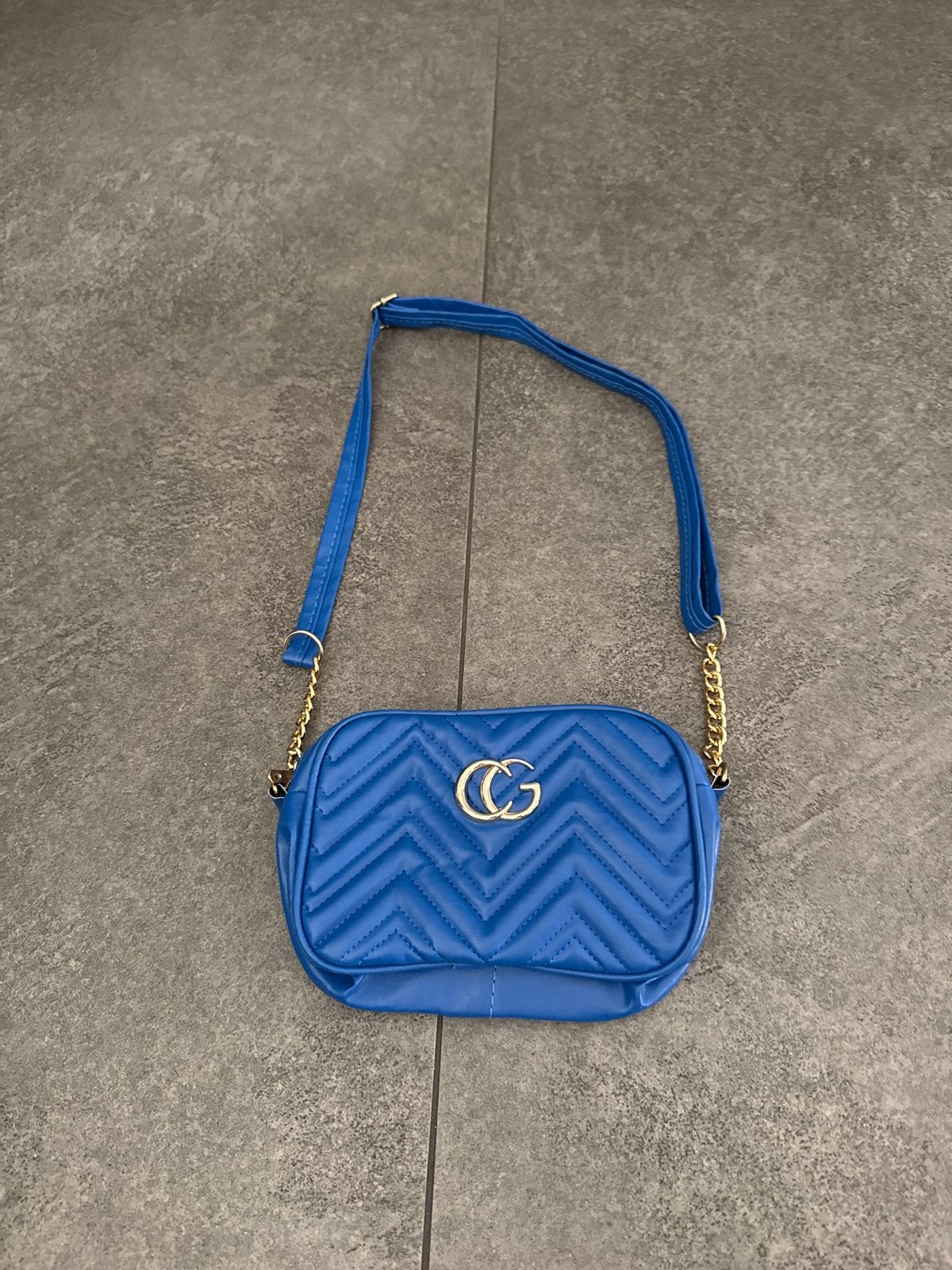 Gucci tas blauw, Ophalen of Verzenden, Zo goed als nieuw, Blauw, Schoudertasje