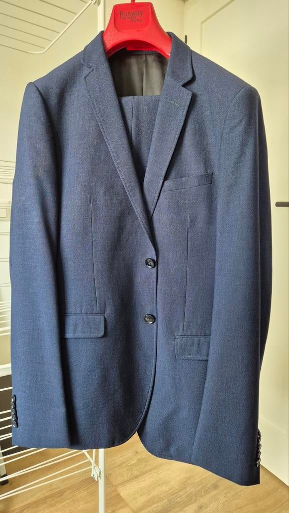 Donkerblauw kostuum colbert + pantalon lengtemaat 102, Kleding | Heren, Kostuums en Colberts, Blauw, Only for Men, Overige maten