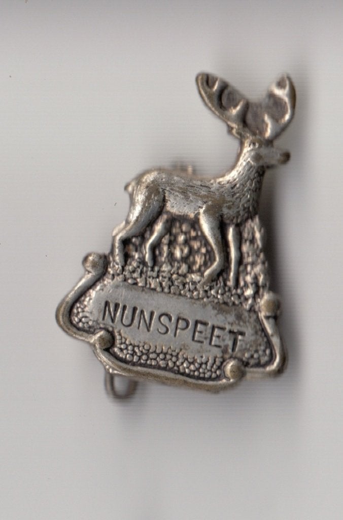 Nunspeet Hert broche, Gebruikt, Niet vindbaar, Niet vindbaar, Speldje of Pin