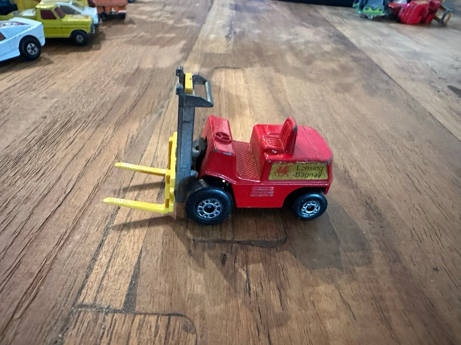 Matchbox Lansing Bagnall Vorkheftruck (Rood), Ophalen of Verzenden