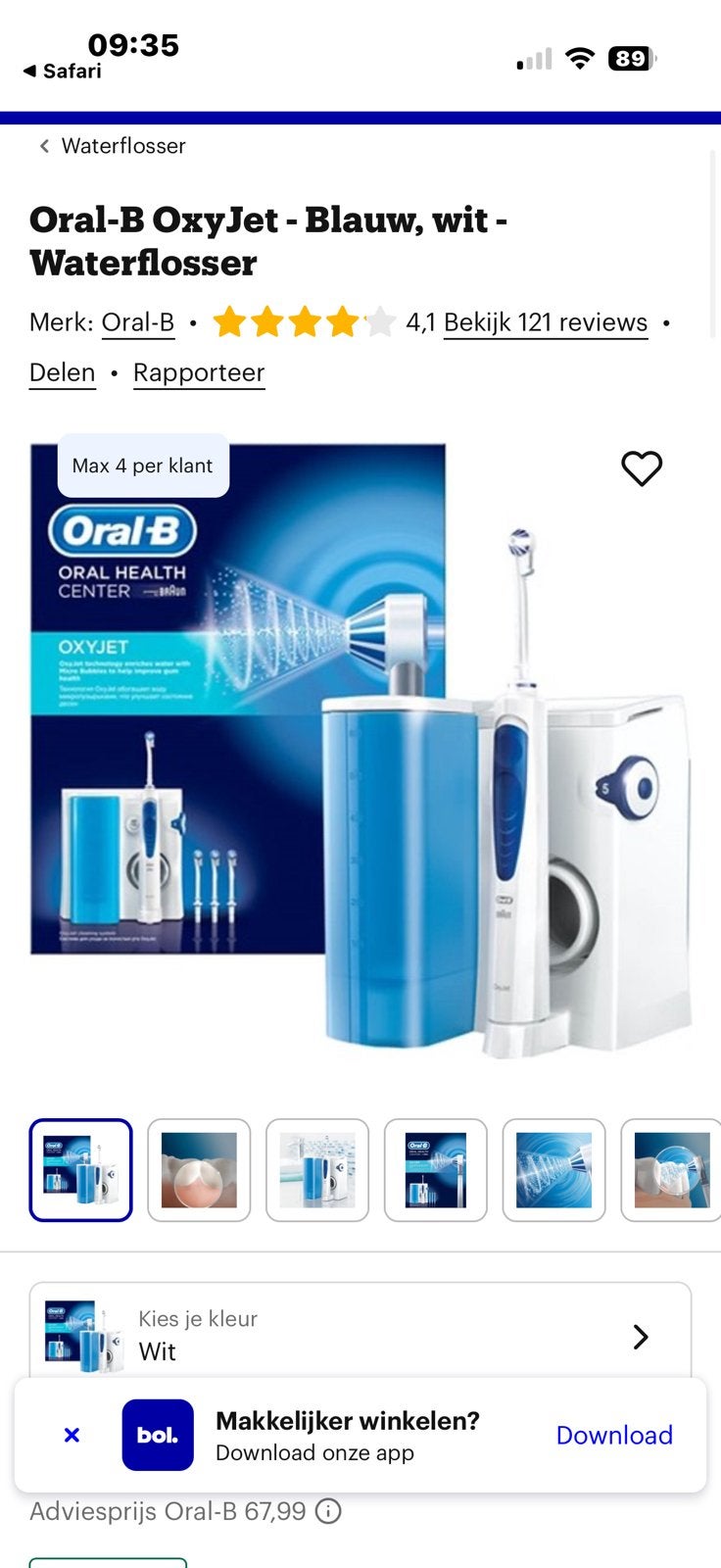 Waterflosser, Sieraden, Tassen en Uiterlijk, Ophalen, Nieuw, Overige typen