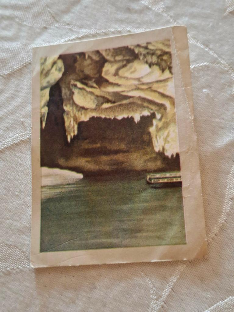 Prentje/Chromo : Onderaardse rivier / Grotten van Han, 1960 tot 1980, Gebruikt, Verzenden, Prent