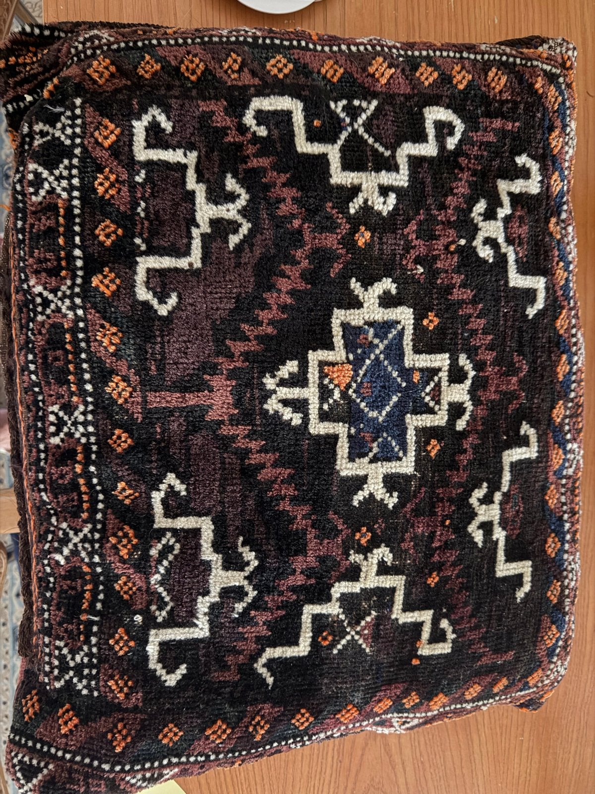 2 Oude Handgeknoopte Perzische Kussens - 60x48 & 60x50 cm, Ophalen, Gebruikt, Meerkleurig, Sierkussen