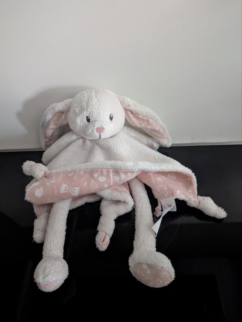 Little Dutch knuffeldoek konijn rose, Ophalen of Verzenden, Zo goed als nieuw, Konijn, Middelgroot (20 tot 80 cm)