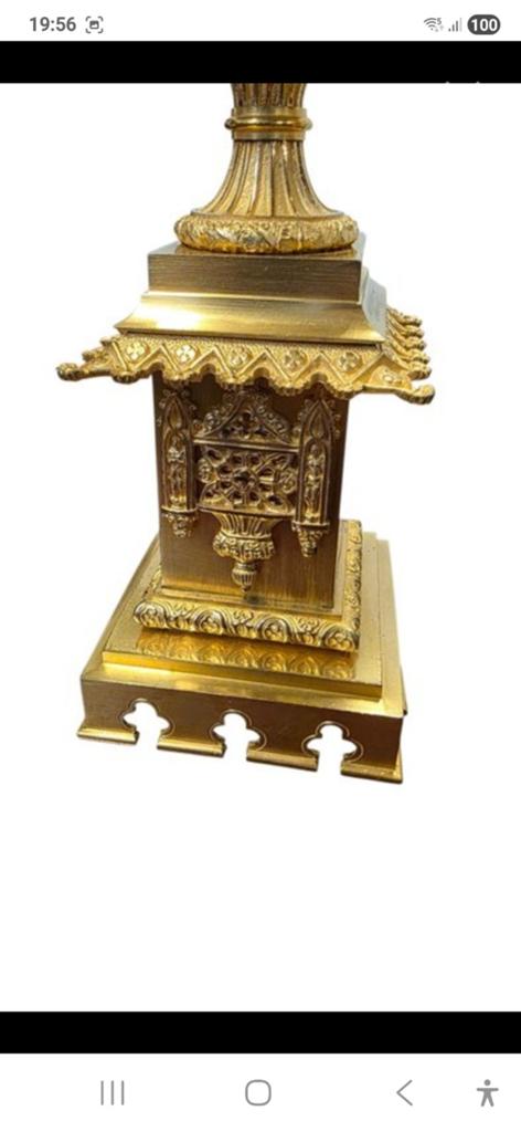 2 vroeg Empire brons vergulde castolettes, Ophalen