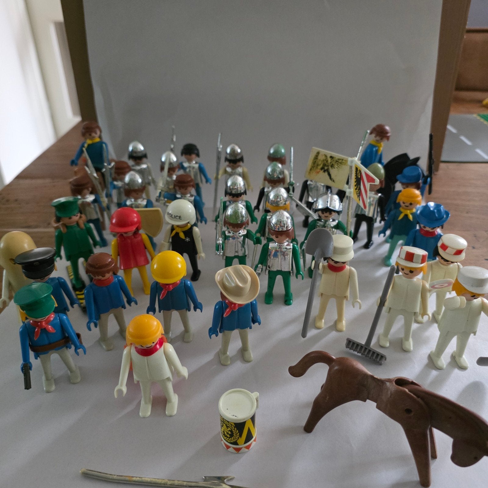 Grote Playmobil set: ridders, cowboys, politie en meer!, Ophalen of Verzenden