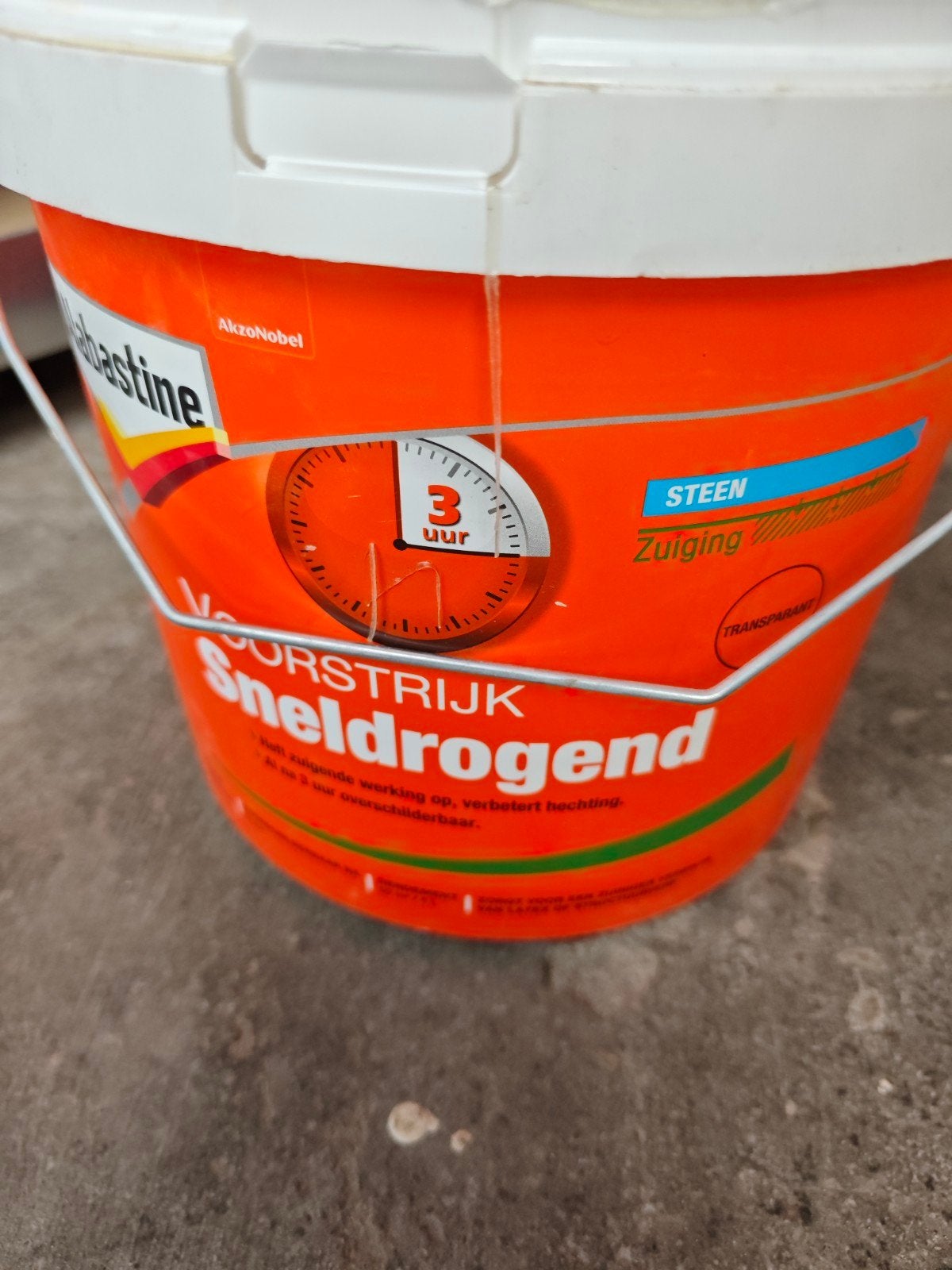 Alabastine Voorstrijk Sneldrogend Steen - Kleine Klus, Doe-het-zelf en Verbouw, Verf, Beits en Lak, Ophalen, Gebruikt, Overige kleuren