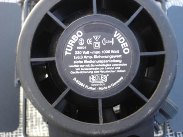 Hedler Turbo Video lamp in goede staat, Ophalen of Verzenden, 1960 tot 1980, Overige typen