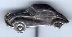 DKW zilverkleurig auto speldje ( D_202 ), Verzenden, Zo goed als nieuw, Transport, Speldje of Pin