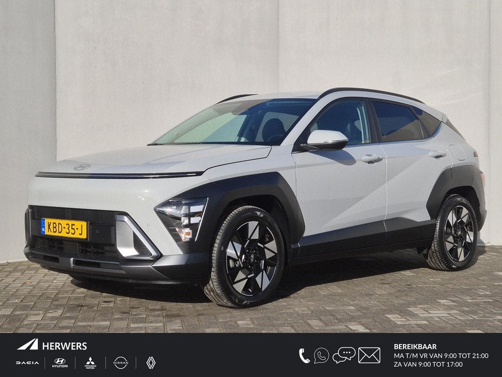 Hyundai Kona 1.6 GDI HEV Comfort Smart Automaat / Fabrieksga, Stof, Gebruikt, Euro 6, Automatische klimaatregeling