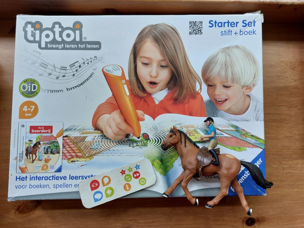 Tiptoi starter set met stift boerderij en paard met ruiter, Ophalen of Verzenden