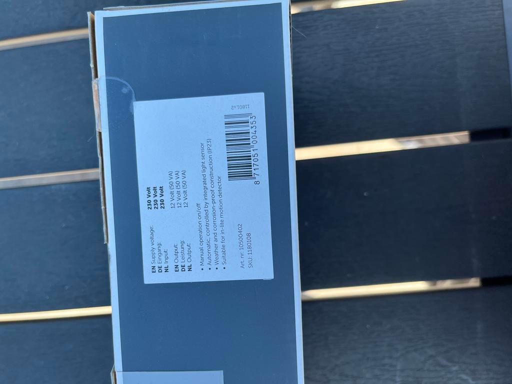 Tuin verlichting, Kunststof, Minder dan 50 watt, Ophalen of Verzenden, Netvoeding