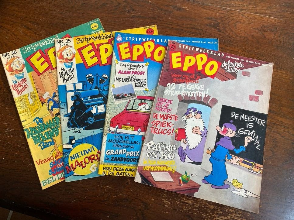 4 x Eppo Stripblad - jaargang 1984, Meerdere stripboeken, Ophalen of Verzenden, Gelezen