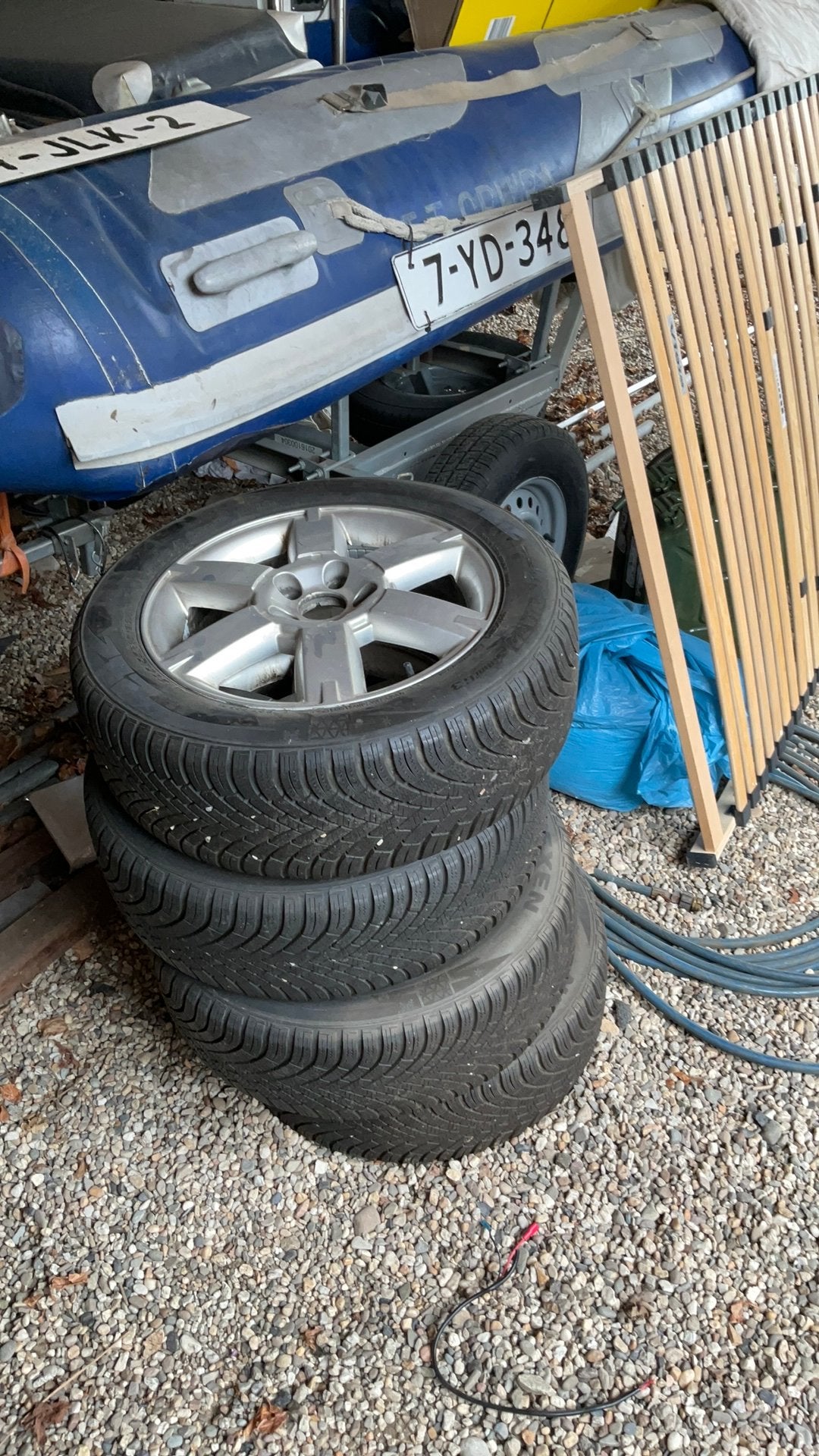 16 inch velgen met winterbanden ford cmax, Auto-onderdelen, Banden en Velgen, Ophalen, 16 inch, Banden en Velgen, 205 mm