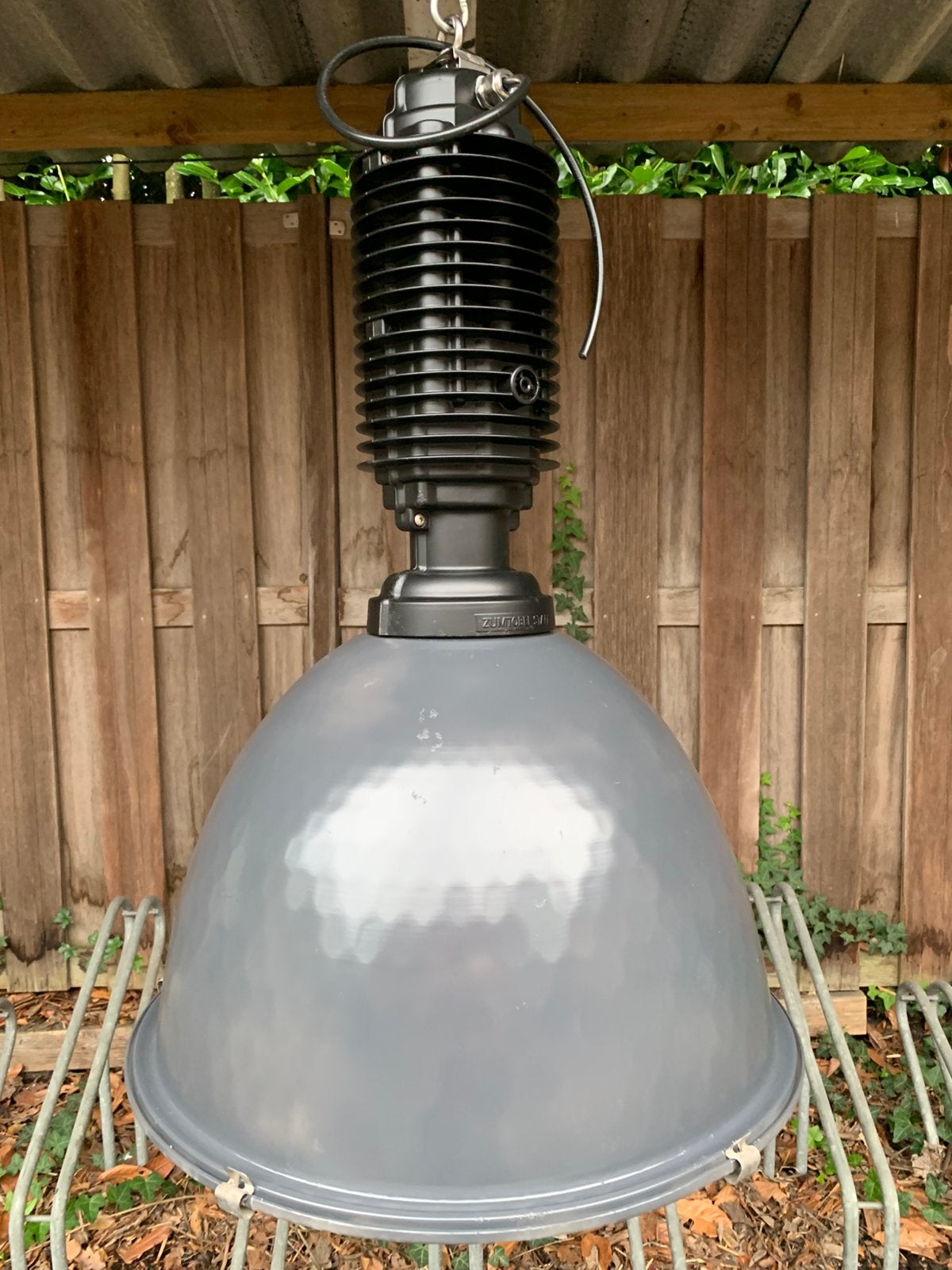 Oude industriële gaslamp – E27 fitting – unieke hanglamp, Ophalen, Gebruikt