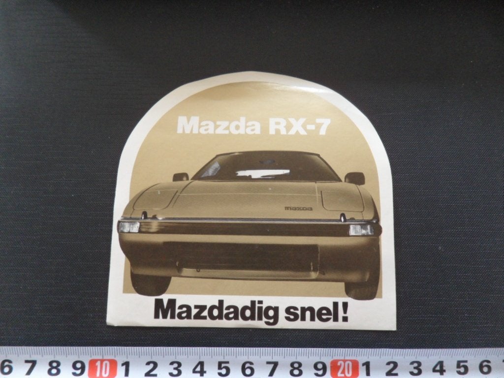 sticker MAZDA RX-7 mazdadig snel!, Ophalen, Zo goed als nieuw