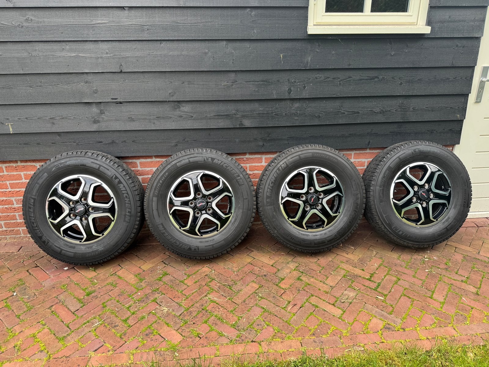 Lichtmetaal originele wielen, zgan met Michelin., Ophalen, 16 inch, Banden en Velgen, All Season