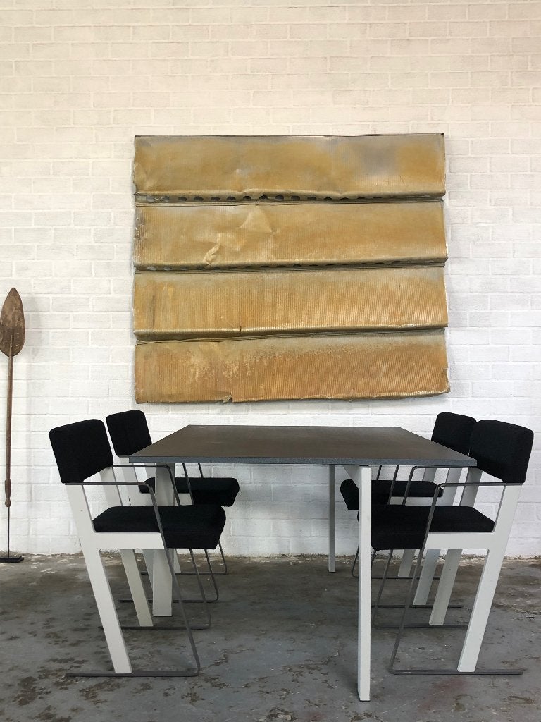 Castelijn dick spierenburg design stijl stoelen tafel, Ophalen, Gebruikt, Zwart, Vier