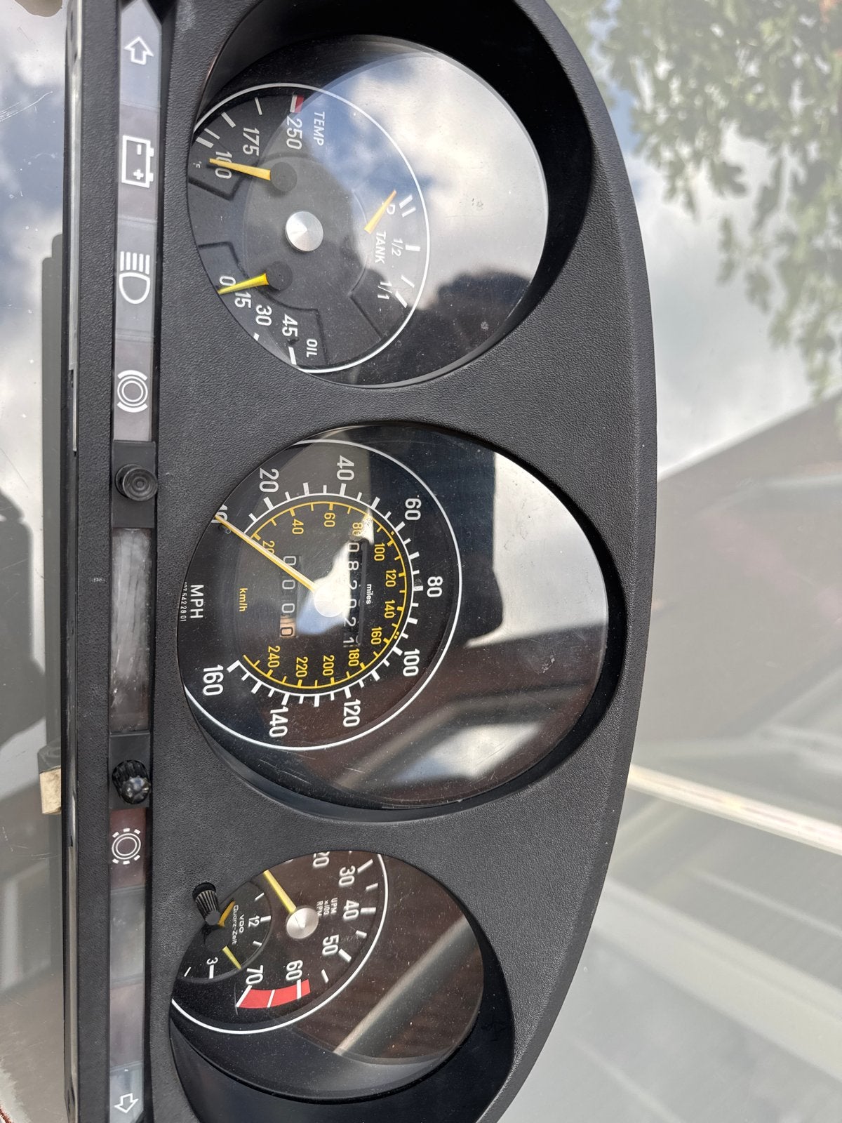 Mercedes W107 R107 C107 Instrumentenpaneel/snelheidsmeter, Auto-onderdelen, Ophalen of Verzenden, Gebruikt, Mercedes-Benz