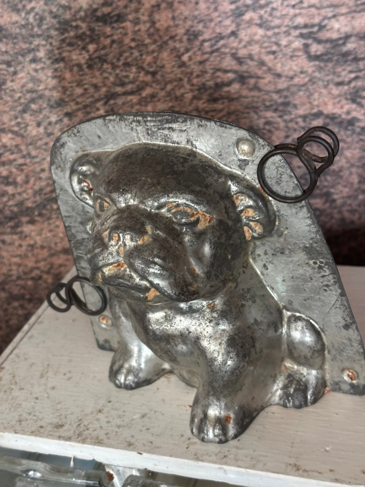 Oude chocolade vorm (Bulldog), Ophalen of Verzenden