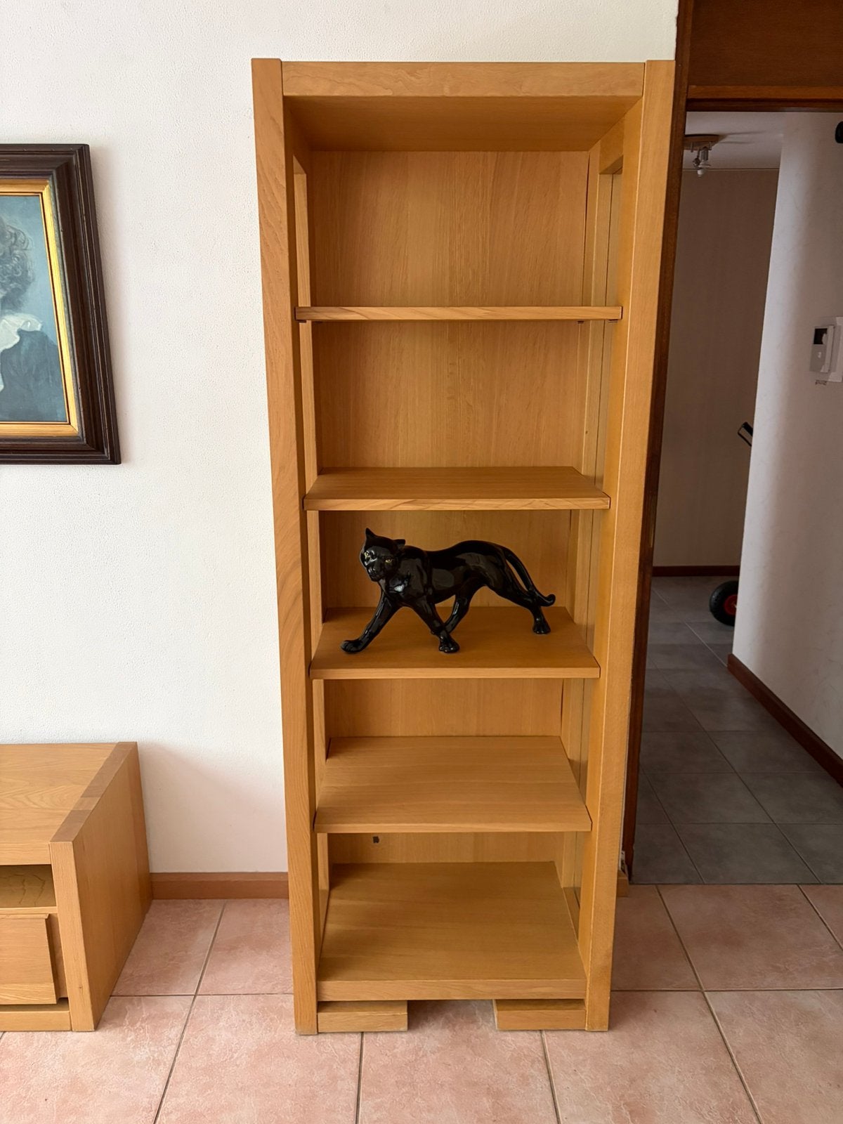 Boekenkast eiken, Ophalen, Met plank(en), Eikenhout, 50 tot 100 cm