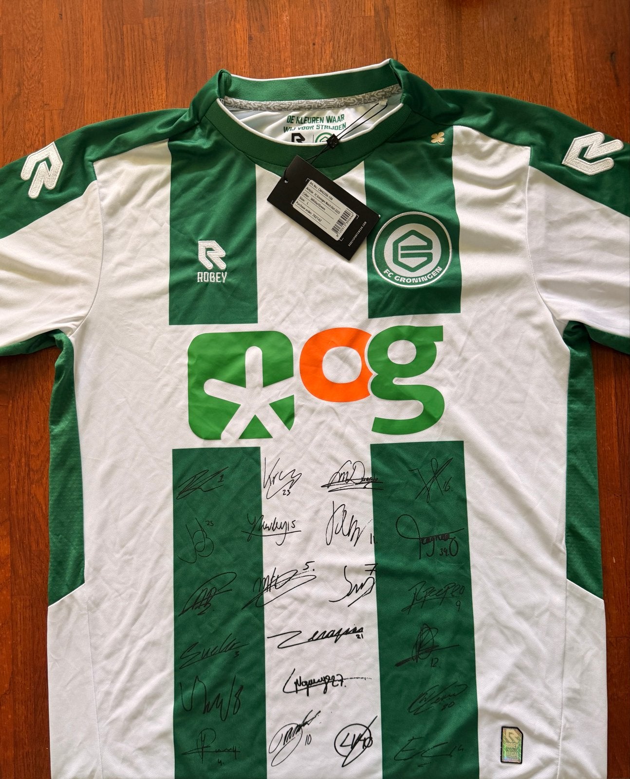 Gesigneerd FC Groningen shirt, maat M (seizoen 25/26), Sport en Fitness, Maat M, Verzenden, Nieuw, Shirt