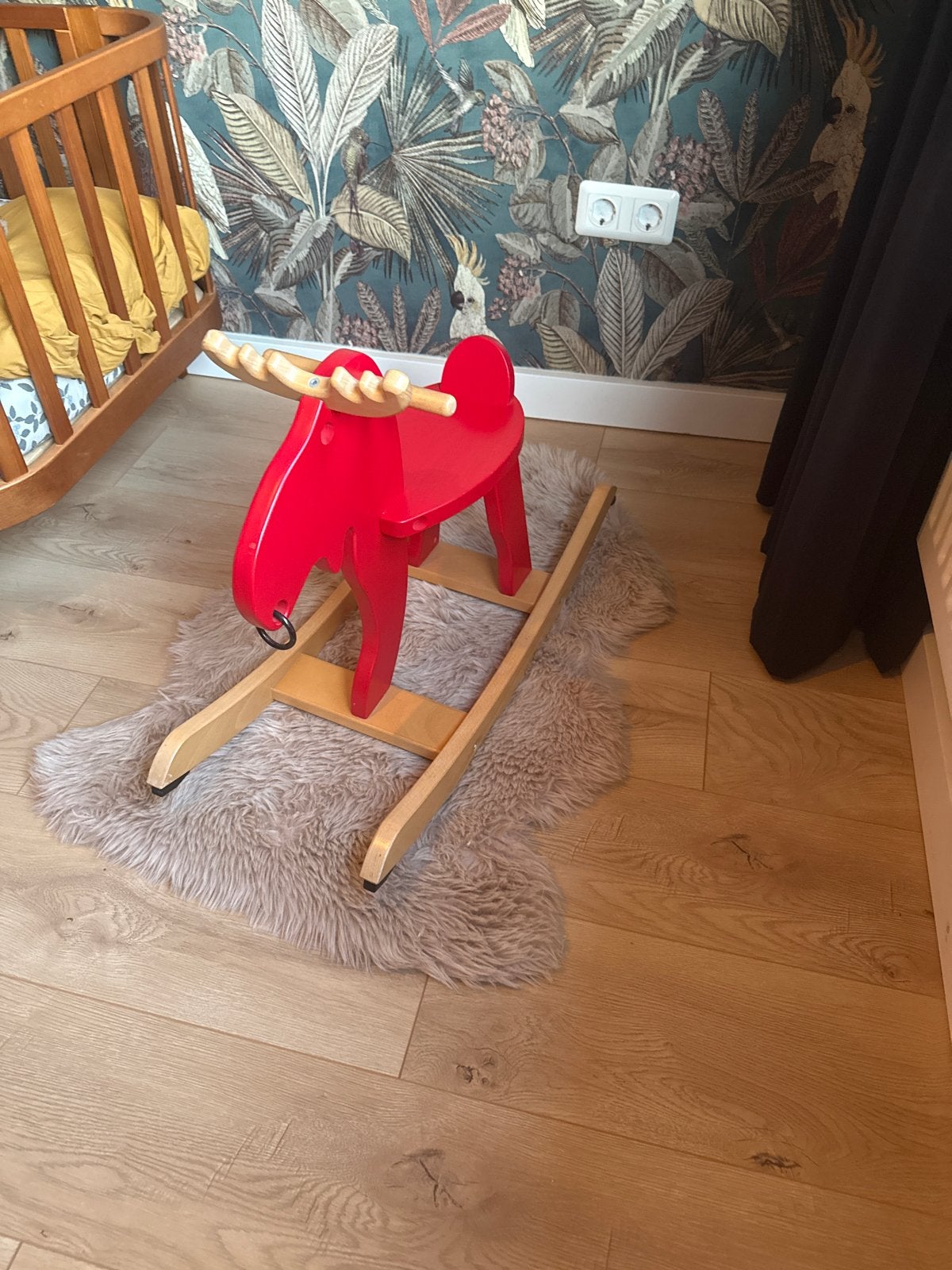 Rode eland schommelstoel voor kinderen IKEA, Kinderen en Baby's, Ophalen, Gebruikt, Jongen of Meisje