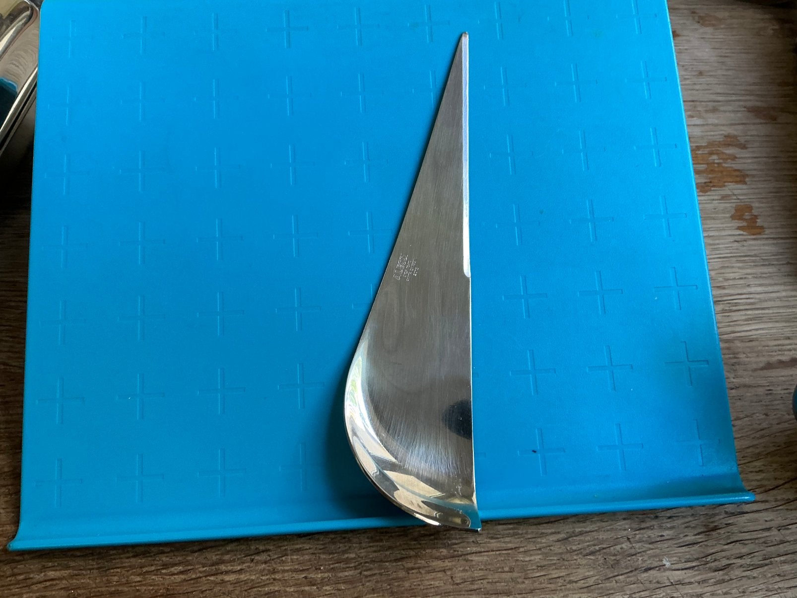 Alessi kaasmes, Ophalen of Verzenden, Zo goed als nieuw, Rvs of Chroom, Los bestek