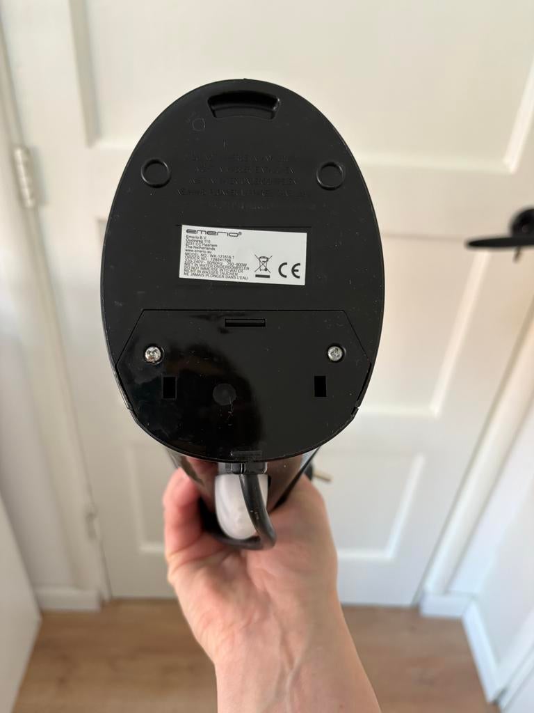 Emerio waterkoker 1.0L - Zwart, Witgoed en Apparatuur, Waterkokers, Minder dan 1 liter, Ophalen of Verzenden, Gebruikt