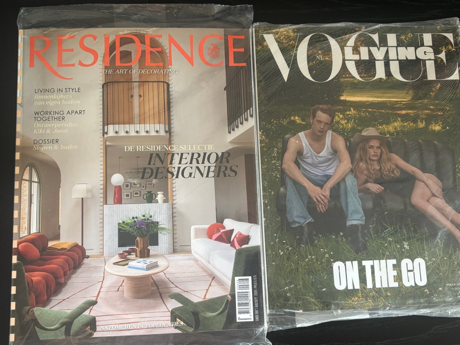 Residence & Vogue Living magazines - Augustus/September 2020, Ophalen of Verzenden, Nieuw, Glossy