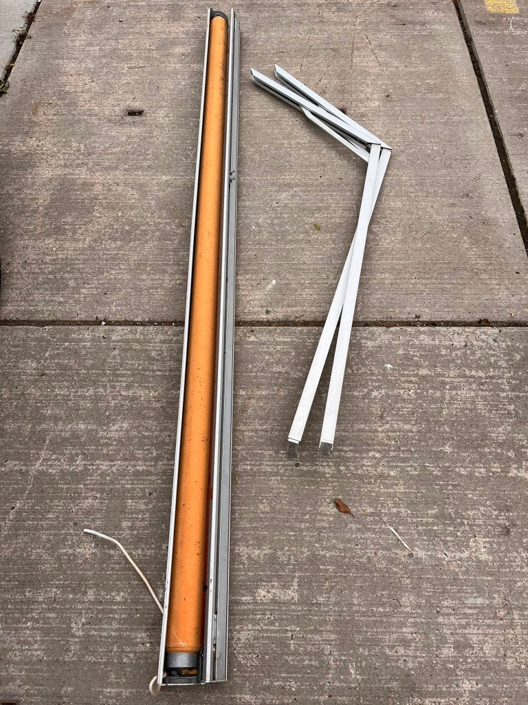Zonnescherm, Ophalen, Gebruikt, Elektrisch, 150 tot 300 cm