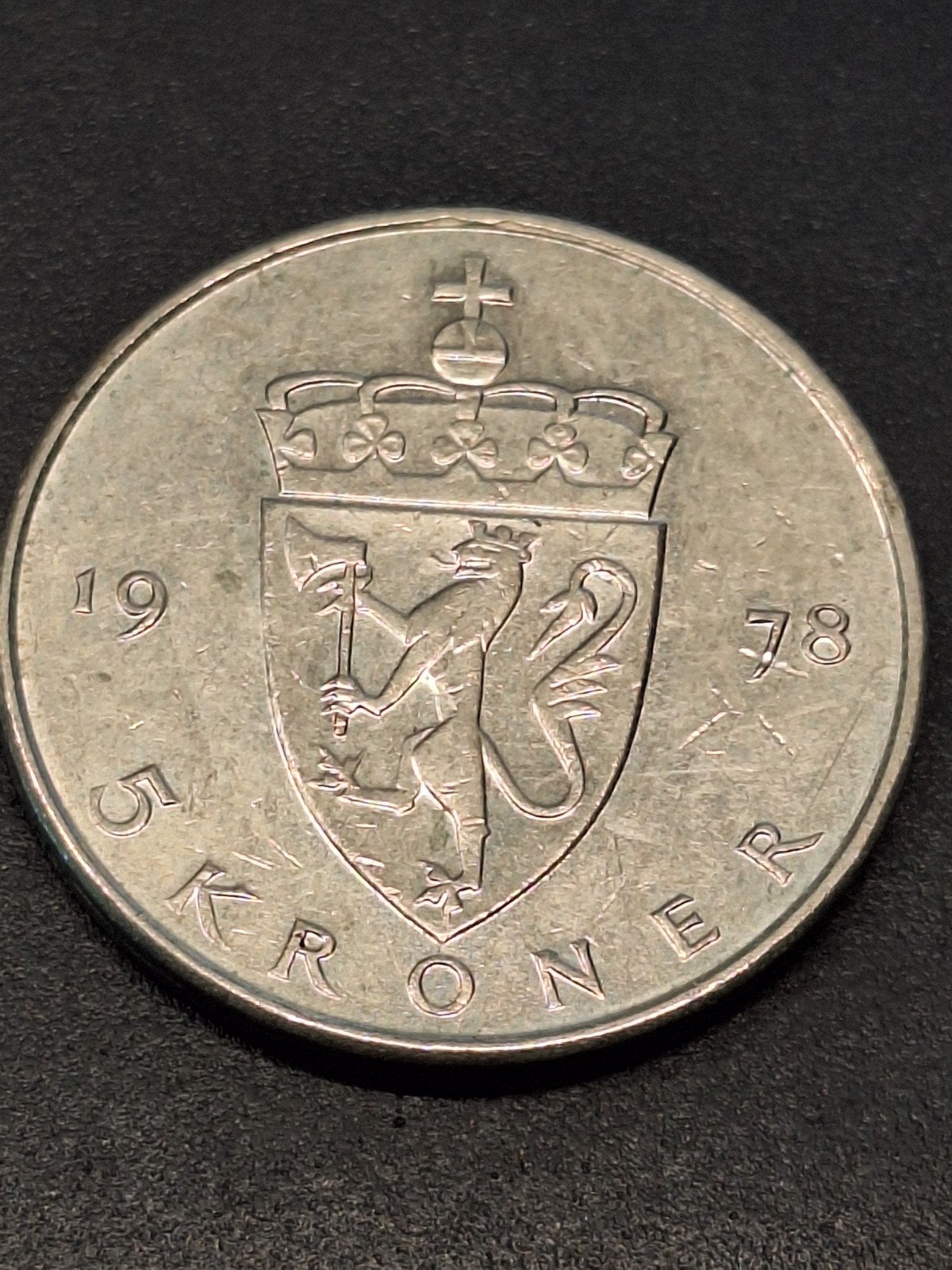 Noorwegen 5 kroner 1978, Ophalen of Verzenden, Overige landen