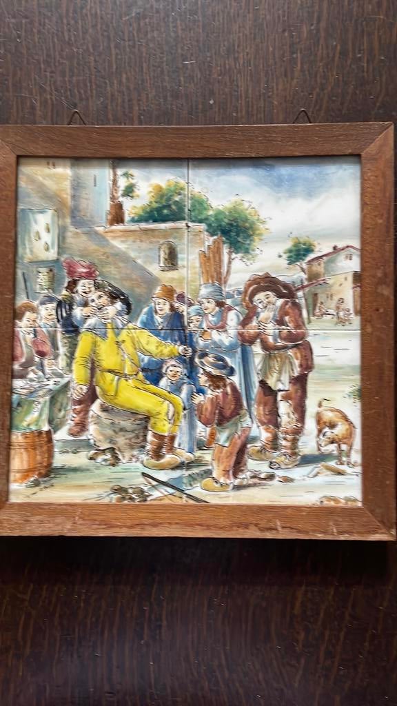 Tegeltableau tandarts, Antiek en Kunst, Ophalen of Verzenden