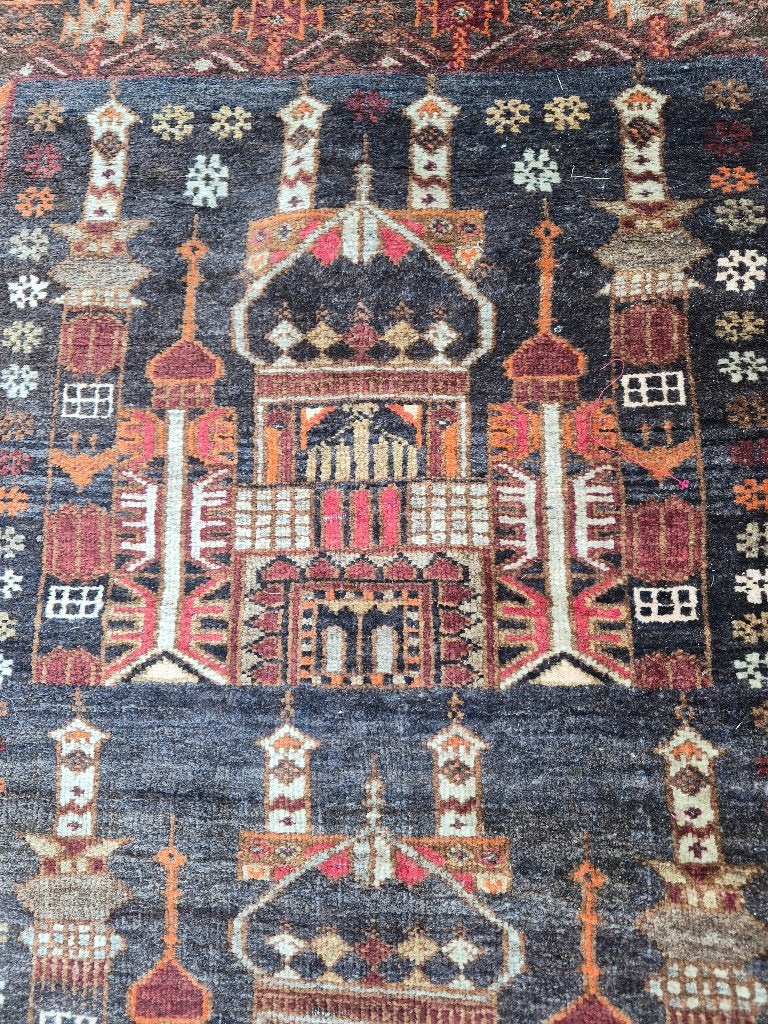 Antieke gebedskleed baluchi, Ophalen