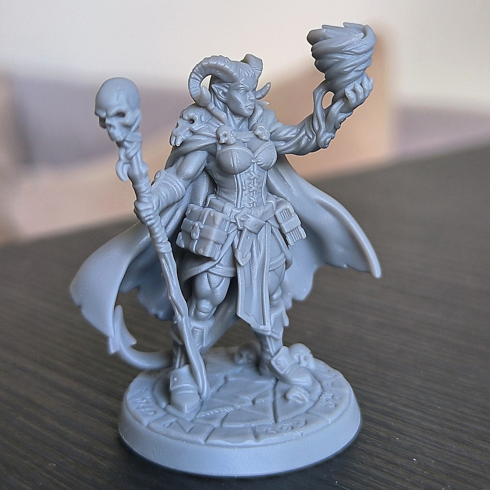 tiefling warlock Miniature D&D HQ dungeon's and dragons, Ophalen of Verzenden, Overige soorten
