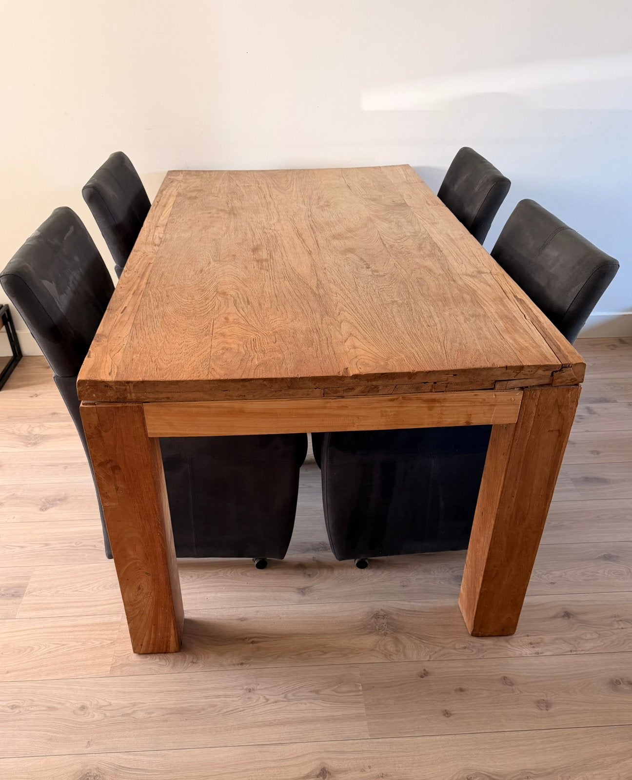 Eettafel met stoelen, Ophalen, Gebruikt, 4 tot 6 stoelen
