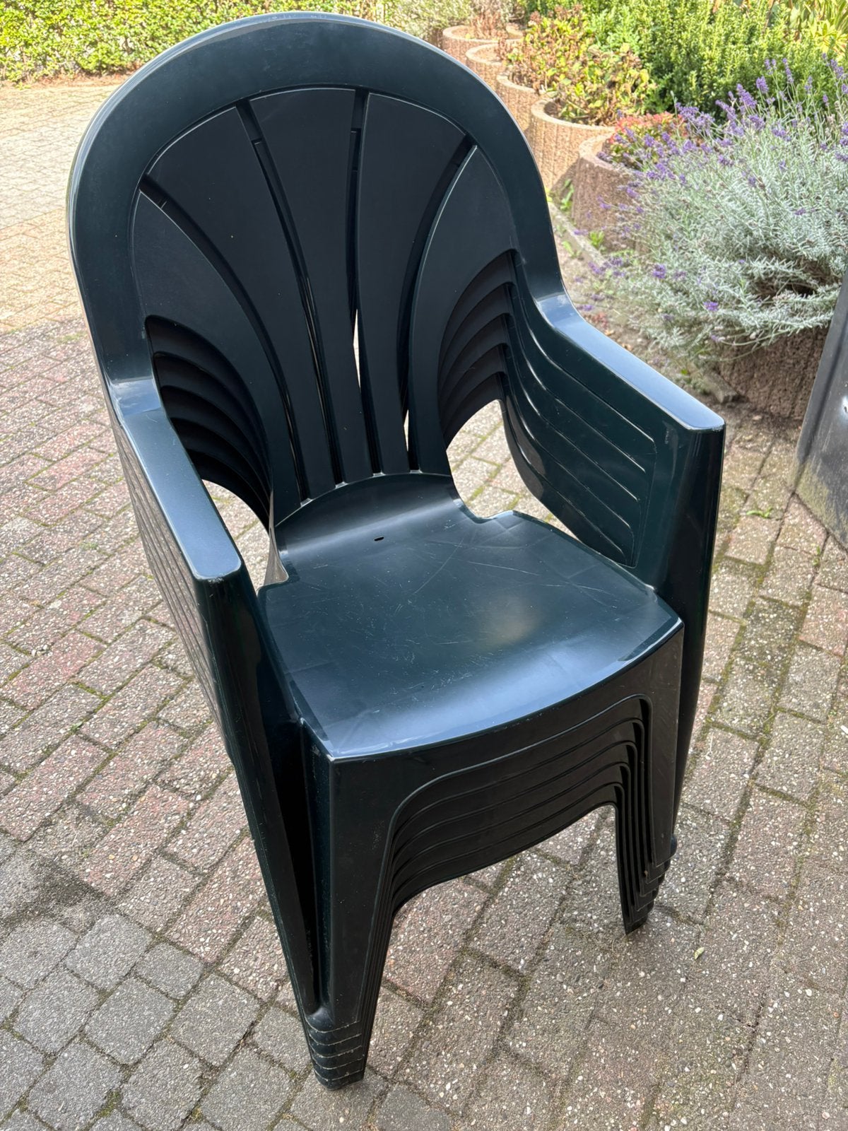 6 stoelen, Ophalen, Zo goed als nieuw, Kunststof