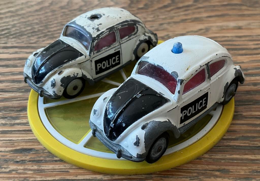 Oude Husky Politie Auto Volkswagen kever, Ophalen of Verzenden, Gebruikt