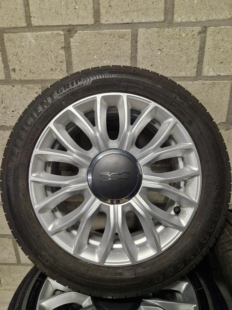 Fiat 500 velgen met banden, Ophalen, Fiat