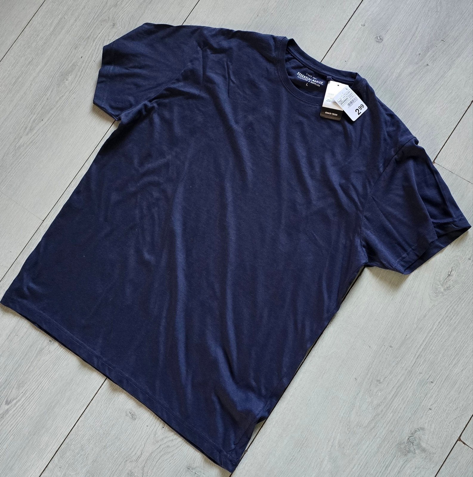 Donkerblauw T-shirt - Maat L - Nieuw met kaartjes, Kleding | Heren, Nieuw, Ophalen of Verzenden, Zeeman, Maat 48/50 (M)