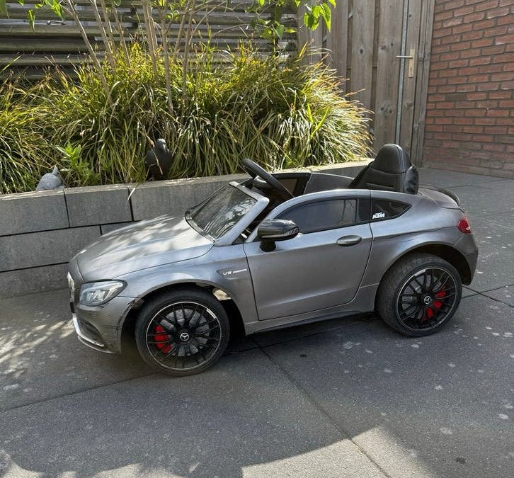 Mercedes SLS AMG Kinderauto Zilver, Kinderen en Baby's, Speelgoed | Speelgoedvoertuigen, Gebruikt, Afstandsbediening, Ophalen