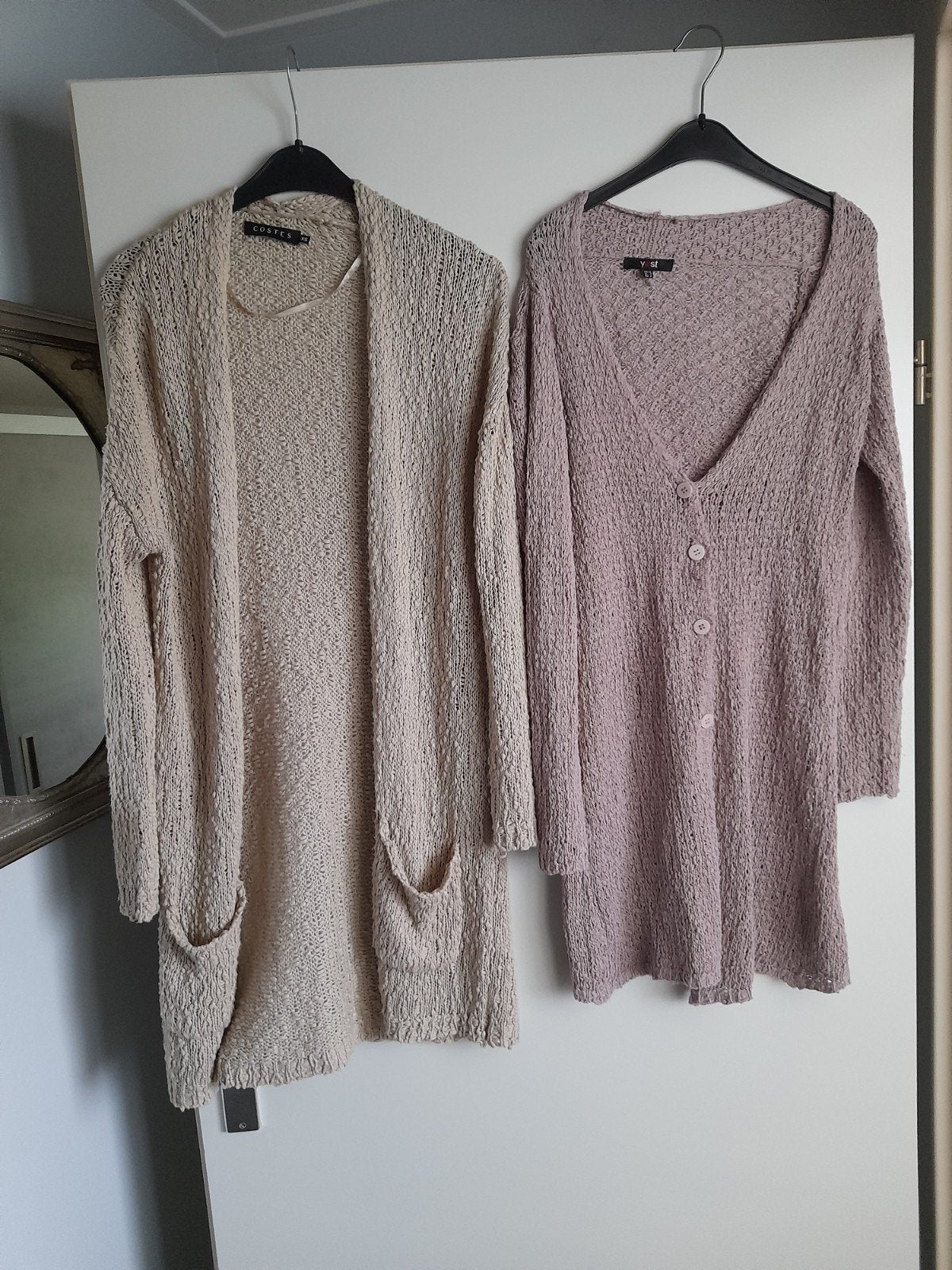 Dames vesten 2 stuks mt S COSTES, Ophalen of Verzenden, Zo goed als nieuw, Maat 36 (S), Beige