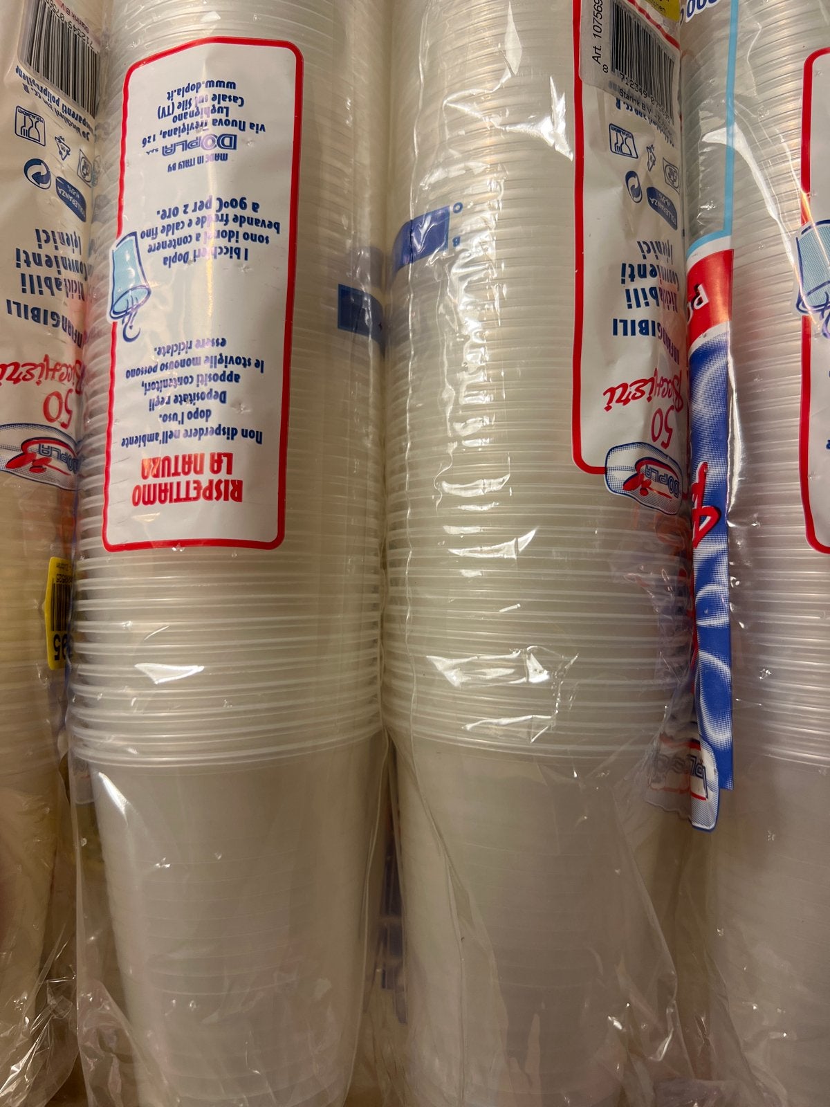 1500x Nieuwe plastic bekertjes - ideaal voor feesten, Overige typen, Kunststof, Nieuw, Ophalen of Verzenden