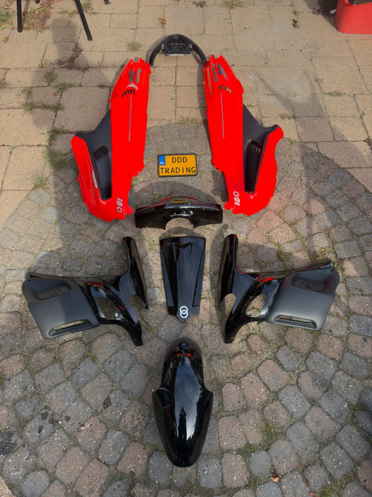 Kappenset fluo rosso gilera runner 125 180, Ophalen of Verzenden