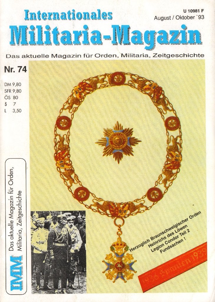 Internationales Militaria-Magazin (IMM) Nr 74, Verzenden, Nederland