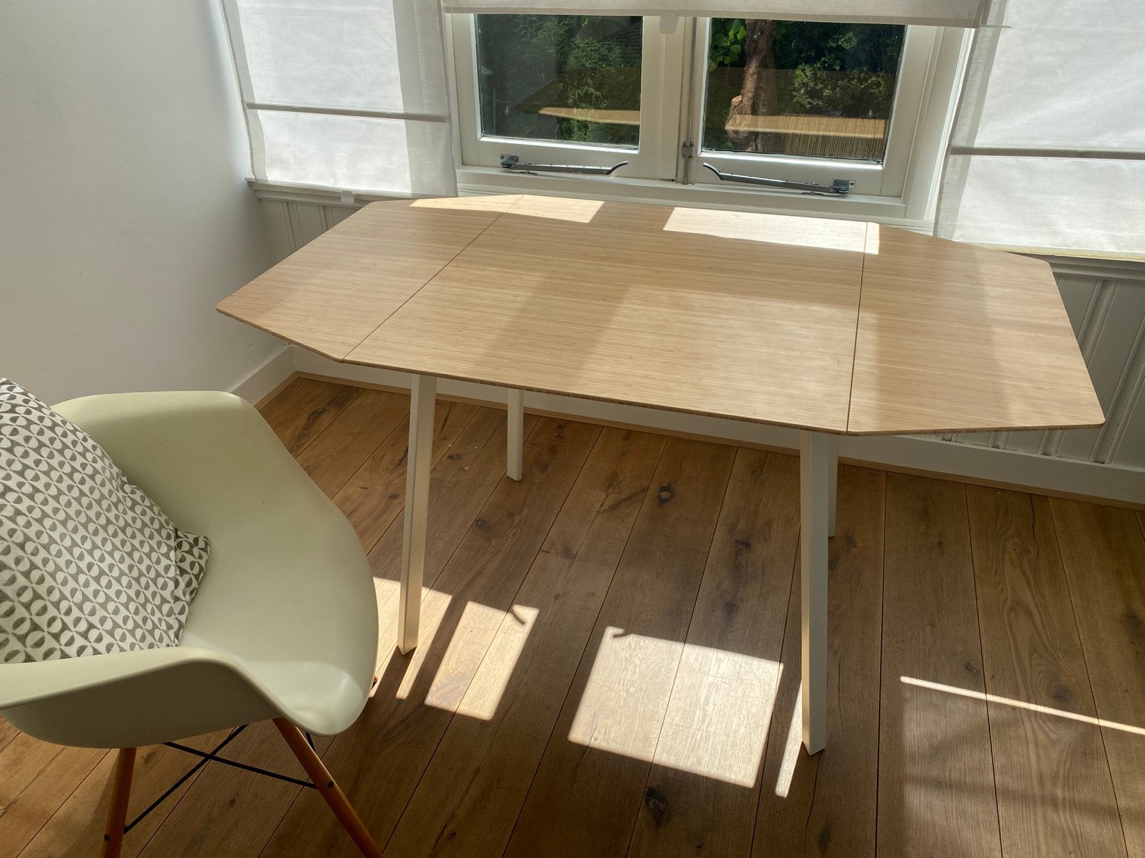 IKEA PS 2012 klaptafel met bamboe blad, Huis en Inrichting, Tafels | Eettafels, Ophalen, Overige materialen, 100 tot 150 cm, 50 tot 100 cm